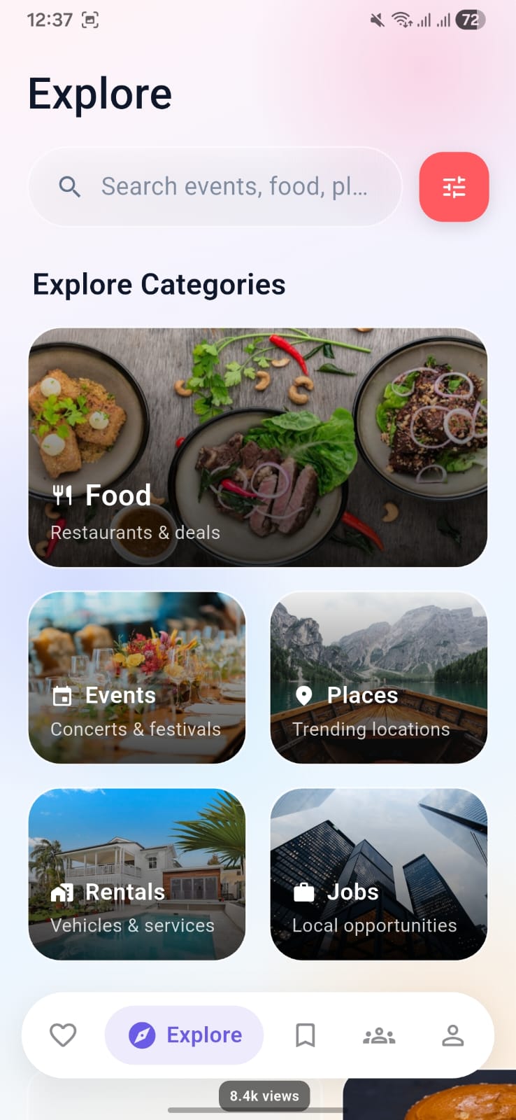 Finde UI Screen 3 - Kazi Nowshad Abir & Vivago Technologies UI/UX Design